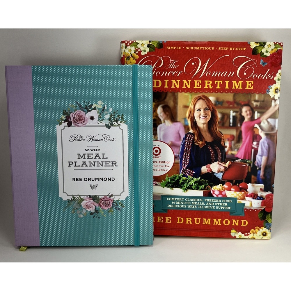 Pioneer Woman Dinnertime Cookbook & 52-Week Meal Planner Recipes Cooks Book‎ EUC